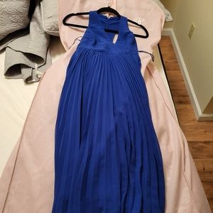 BCBG High Low Plunge Neckline Dress